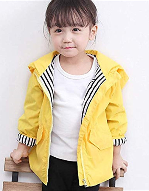 Load image into Gallery viewer, Toddler Baby Boy Girl Duck Rain Jacket Cute Cartoon Yellow Raincoat Hoodie Kids Coat Fall Winter School Outfit
