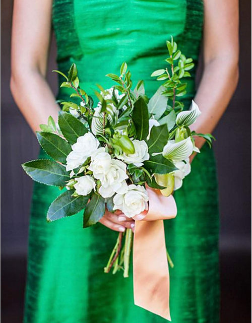 Load image into Gallery viewer, 1-1/2 Inches Wide Double Faced Polyester Peach Satin Ribbon Continuous Ribbon- 25 Yard, Perfect for Wedding, Gift Wrapping, Bow Making &amp; Other Projects
