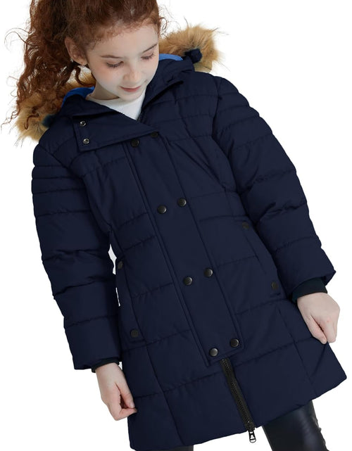 Load image into Gallery viewer, Girls' Long Winter Coat Parka Water Resistant Warm Puffer Jacket
