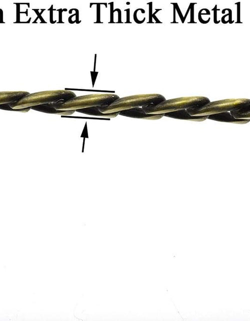 Load image into Gallery viewer, Purse Chain Strap Length 39.4 Inches Bronze for Shoulder Cross Body Sling Purse Handbag Clutch Replacement Strap Comfortable Flat 0.4” Wide Enough 2.4Mm Extra Thick Metal Strap 1 Pack
