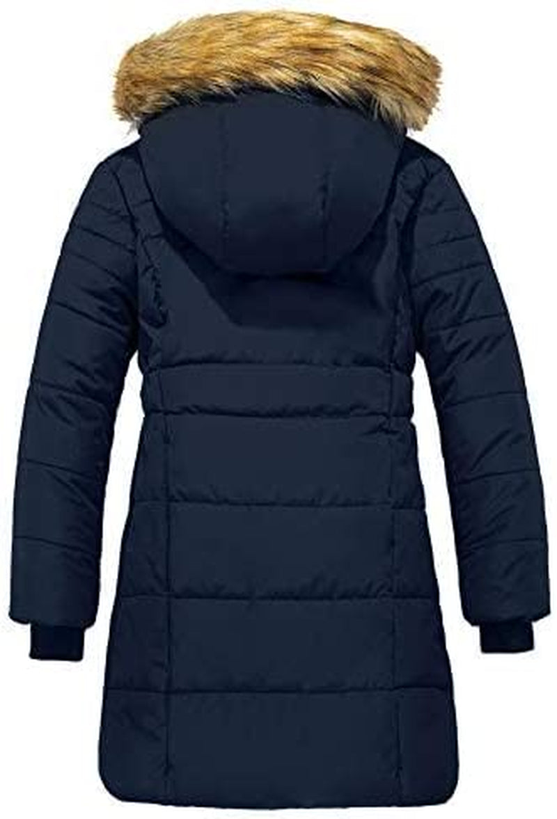 Girls' Long Winter Coat Parka Water Resistant Warm Puffer Jacket