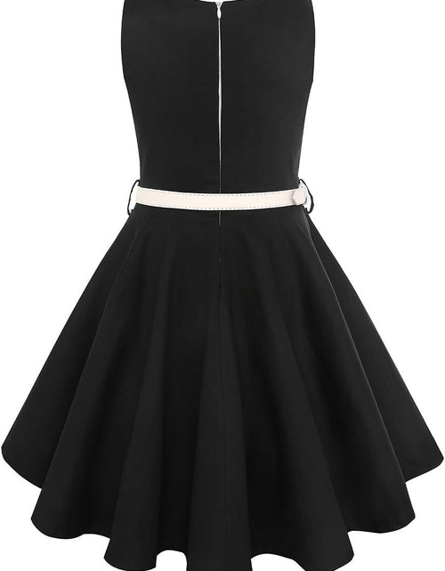 Load image into Gallery viewer, HBB Girls Vintage Dresses Girls' Special Occasion Dress 50S Retro Kids Dresses Swing Rockabilly Sleeveless
