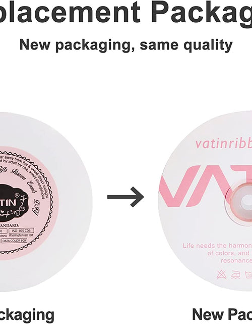 Load image into Gallery viewer, 1-1/2 Inches Wide Double Faced Polyester Peach Satin Ribbon Continuous Ribbon- 25 Yard, Perfect for Wedding, Gift Wrapping, Bow Making &amp; Other Projects
