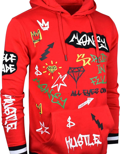 Load image into Gallery viewer, brand Mens Hip Hop Premium Slim Fit Track Pants - Athletic Jogger Bottom with Side Taping
