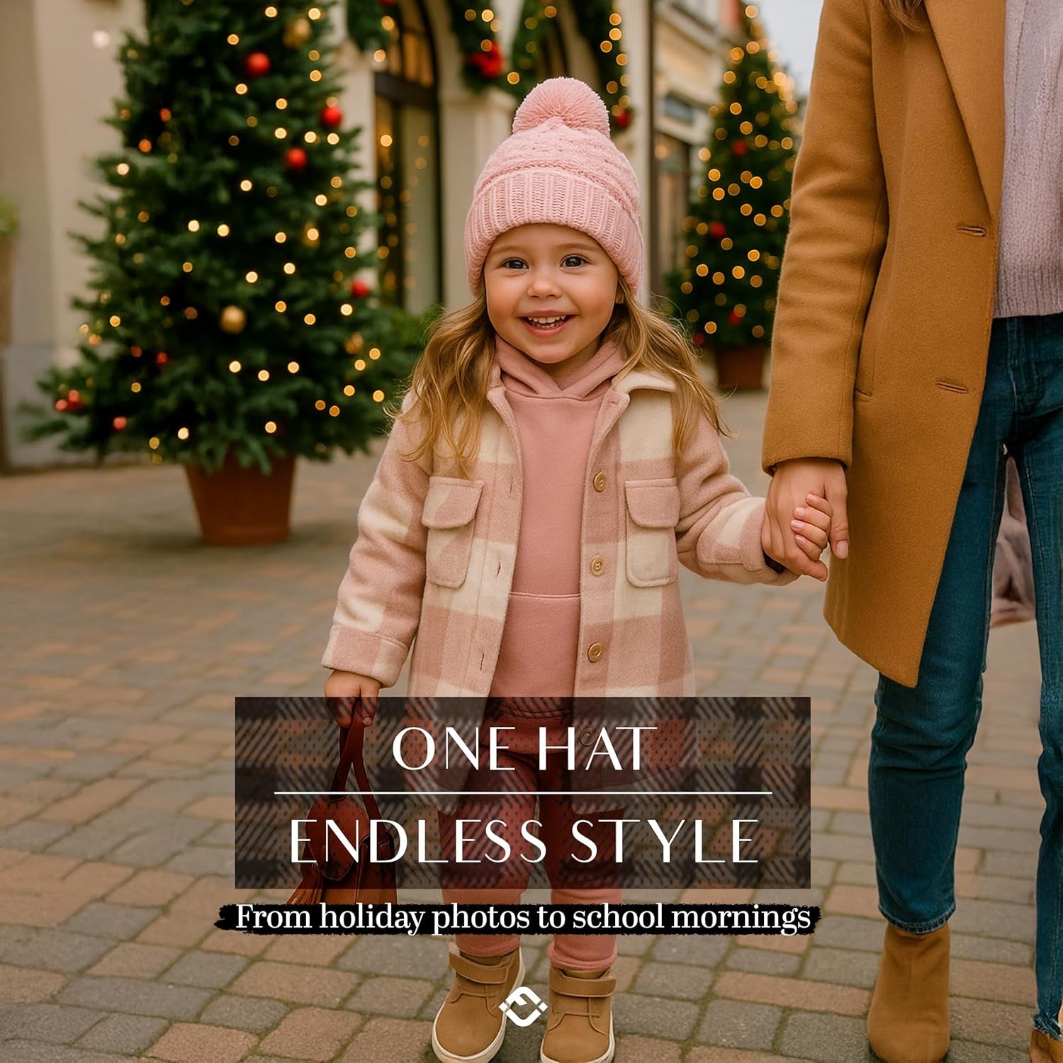 Kids Beanie Baby Toddler Cable Knit Children’S Pom Winter Hat