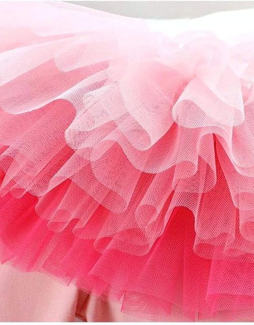 Load image into Gallery viewer, Little Girls Footless Leggings Pants with Lace Ruffle Tutu Skirt 2-9T
