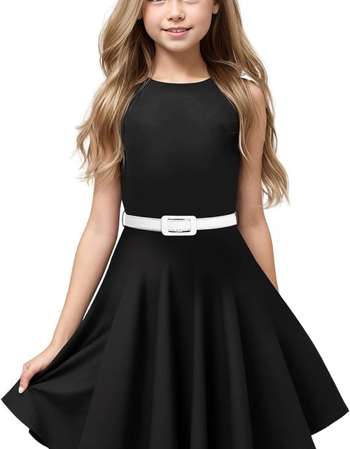 Load image into Gallery viewer, HBB Girls Vintage Dresses Girls' Special Occasion Dress 50S Retro Kids Dresses Swing Rockabilly Sleeveless
