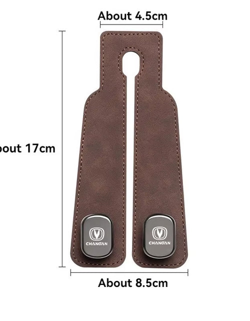 Load image into Gallery viewer, Luxury Suede Double Hook Organizer – Premium Rear Seat Backrest Hook for Changan CS Series &amp; Eado

