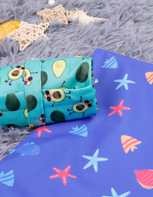 Load image into Gallery viewer, BABY 2Pcs Cloth Diaper Wet Dry Bags Waterproof Reusable with Two Zippered Pockets Travel Beach Pool Daycare Soiled Baby Items Yoga Gym Bag for Swimsuits or Wet Clothes LZX4344
