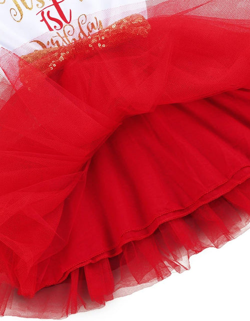 Load image into Gallery viewer, Baby Girls Newborn It'S My 1St/2Nd Birthday Cake Smash Shinny Printed Sequin Bow Tutu Princess Dress
