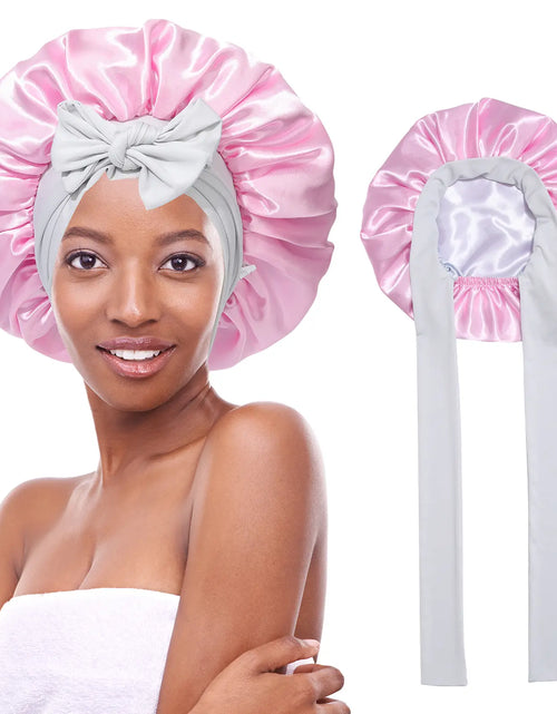Load image into Gallery viewer, Silk-Like Satin Double-Layer Hair Cap
