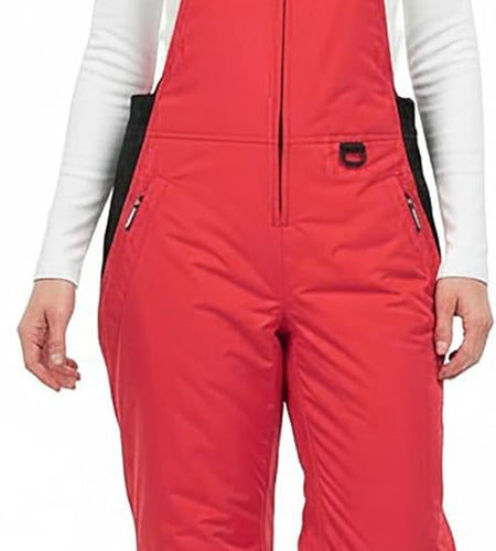 Womens Insulated Water Resistant Ski Snow Bib Pants